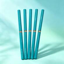 Premium Nail Striping Liner Brush Kit Multi‑Size Thin Tip For Nail Line Drawing & Floral Pattern Creation - Mint Blue - View 5