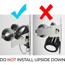 Tatukiko Bedroom Travel Hotel Door Anti-Theft Lock, Portable Anti-Theft Door Stopper Pin, Door Stopper Bolt, Anti-Theft Lock, Travel Lock, Security Protection Lock - Multicolor - View 5