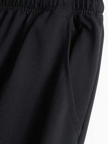 Men's Four-Season Casual Trousers With Drawstring At Waist And Side Pockets Are Suitable For Outdoor Sports And Daily Wear. - Black - View 8