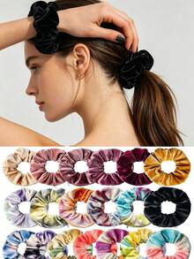 3/1pc, Velvet Headband With Hidden Pocket, Multifunctional Hair Accessory Storage Bag, Portable Travel Essential, Christmas Stocking Filler, Gift For Women, Must-Have Accessory, Back To School, Christmas Gift, Halloween Gift, Holiday Gift, Travel Essential, Holiday Essential - Multicolor - View 2