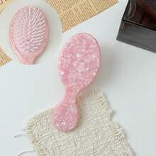1pc Acetate Fiber Air Cushion Hairbrush With Handle, Portable Styling Comb, Daily Travel Accessory, Suitable For Gift-Giving, Back To School Season, Travel Essential - Multicolor - View 10