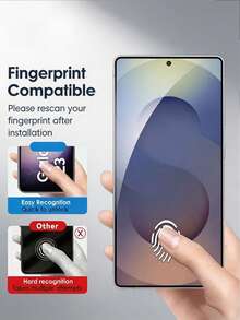 2Pcs HD One Click Installation Cleanroom Tempered Glass Film Full Coverage Phone Screen Protector Compatible With Samsung Galaxy S25 S26 S24 Ultra S22 S23 Plus/Compatible With Xiaomi 17 15 Pro 9H+ Hardness Silk Screen Dustproof Explosion Proof Scratch Resistant No Bubble Automatic Adsorption Smooth Oil Repellent Layer Ultrasonic Fingerprint Unlocking Protective Film - Clear - View 8