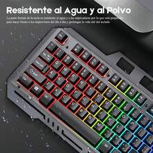 TF600 RGB Mechanical Gaming Keyboard And Mouse USB Kit Spanish - View 5