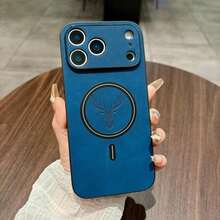 New Luxury Artificial Leather Magnetic Shockproof Phone Case, Compatible With IPhone 18 17 16 15 14 13 12 11 Pro Max Plus Air 17Pro 17ProMax, Lens Protection, Supports Wireless Charging Protective Case - Coffee Brown - View 9