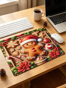 1PC Christmas Element Welcome Mat, Diatomite Absorbent Small Rug, Non‑Slip Floor Mat For Stove Coffee Machine Water Bar Counter, Christmas Halloween Home Decor, Indoor Outdoor Doormat For Front Door Kitchen Area - Multicolor - View 14