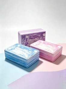 1pc EVA Camouflage Yoga Block, Beveled Edge Anti-Slip Yoga Support Fitness Training Split Practice Brick - A - View 1