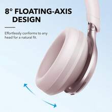 Soundcore Space One By Anker, Headphone Peredam Kebisingan Aktif, Pengurangan Suara 2X Lebih Kuat, Waktu Putar ANC 40 Jam, Kontrol Aplikasi, Audio Nirkabel LDAC Hi-Res, Pas Nyaman, Panggilan Jelas, Bluetooth 5.3 - View 7