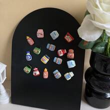 8 Random Cute Cartoon Food Fridge Magnets, Exquisite Decorative Stickers, Personalized Fridge Magnets For Kitchen And Office, (Size: 2.4cm-3cm/0.94in-1.18in) - Multiple Styles - View 3