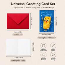 10 Sets (10 Cards + 10 Envelopes) Vibrant Thank You Card Set, Includes Envelopes, Perfect For Expressing Gratitude To Teachers, Colleagues, Employees And Friends - A - View 5