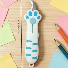 Cute Cat Paw Retractable Utility Knife, Mini Portable Cartoon Box Cutter, Perfect For Opening Packages, Cutting Letters, DIY Crafts - Beautiful Kawaii Style Paper Knife With Lanyard Hole, Suitable For Office, Home And School Small Tool, Great Gift For Family And Friends - Multiple Styles - View 8