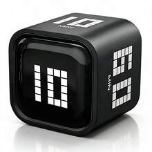 SULVGO Timer For Mindful Productivity 5/25/10/60 Min & Countdown Digital Cube Pomodoro Timer Productivity Timer Kitchen Timer Desk Timer, Vibration & Adjustable Sound Alarm, For Task Work Cooking ADHD Kids Studying - minimalist style - View 13