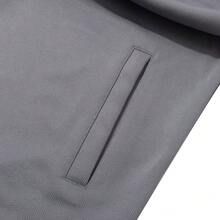 Skechers Men's Hooded Zip-Up Sports Jacket, Breathable Quick-Dry Mesh, Loose Fit Casual Running And Fitness Cardigan Top - Dark Grey - View 8