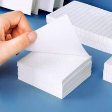 3x3 Inch White Grid Sticky Notes, 80 Sheets Per Pad, Includes Grid/Lined/Blank 3 Types Of Adhesive Memo Paper, Suitable For Office, Home, Planner, Travel And Daily Reminders, Multi-Purpose Note Pad, Clear Printing, Thick Paper, Smooth Writing, No Ink Bleeding, Compact And Portable, Office Reminder Notebook, Easy To Tear, Reusable, Note Sticky Notes, Back To School Season Recommended, Back To School Season Recommended - one-size - View 6