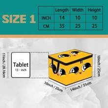 1pc Large Foldable Zipper Storage Box Organizer. Multiple Styles With Premium Element Prints, Perfect For Travel, Packing, Clothing, Pants And Bedding, Ideal Solution For Moving Storage - Multi-color - View 17