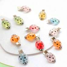 4/10/20/30pcs Ladybug Hair Clips, Girls Mini Ladybug Hair Clips Y2K Punk Decor, Fun Animal Bug Hair Clips Cute Women Bug Hair Clips Suitable For Cosplay Theme Party, Women Carnival Party, New Year Decoration And Daily Wear - Luminous - View 5