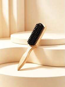 Smooth Bristle Hair Brush, Suitable For Sleek Ponytail And Bun, Smoothing Frizz And Flyaways, Edge Control, Backcombing And Volumizing Hairstyles, Rat Tail Comb For Sectioning And Parting, Hair Brush, Comb, Hair Styling Tools, Hair Products And Accessories - Multicolor - View 3