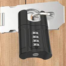 Durable Alloy Steel Combination Padlock With Lock Core Design For School Sports Gym - Black - View 1