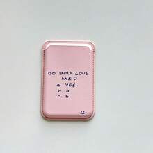 1pc Fresh Floral Heart Creative Magnetic Phone Card Holder, Card Slot For ID Card, Bank Card, Credit Card, Unisex - Multicolor - View 8