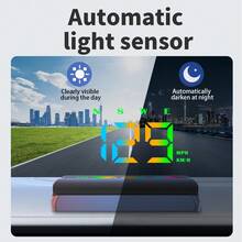 New HUD Head-Up Display Universal Car GPS Beidou Speedometer Projection For New Energy Electric Vehicles W2S - W2S - View 5