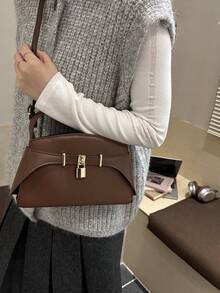 Retro-Style Women's 2026 New Fashionable Crossbody Bag That Is Versatile And Luxurious, Small Square Bag - Brown - View 4