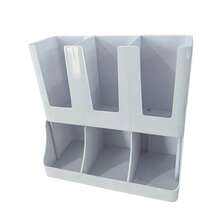 Coffee Cup Holder Milk Tea Shop Disposable Paper Cup Dispenser Cup Rack Multi-Function Bar Counter Integrated Molded Storage Box - Multicolor - View 7