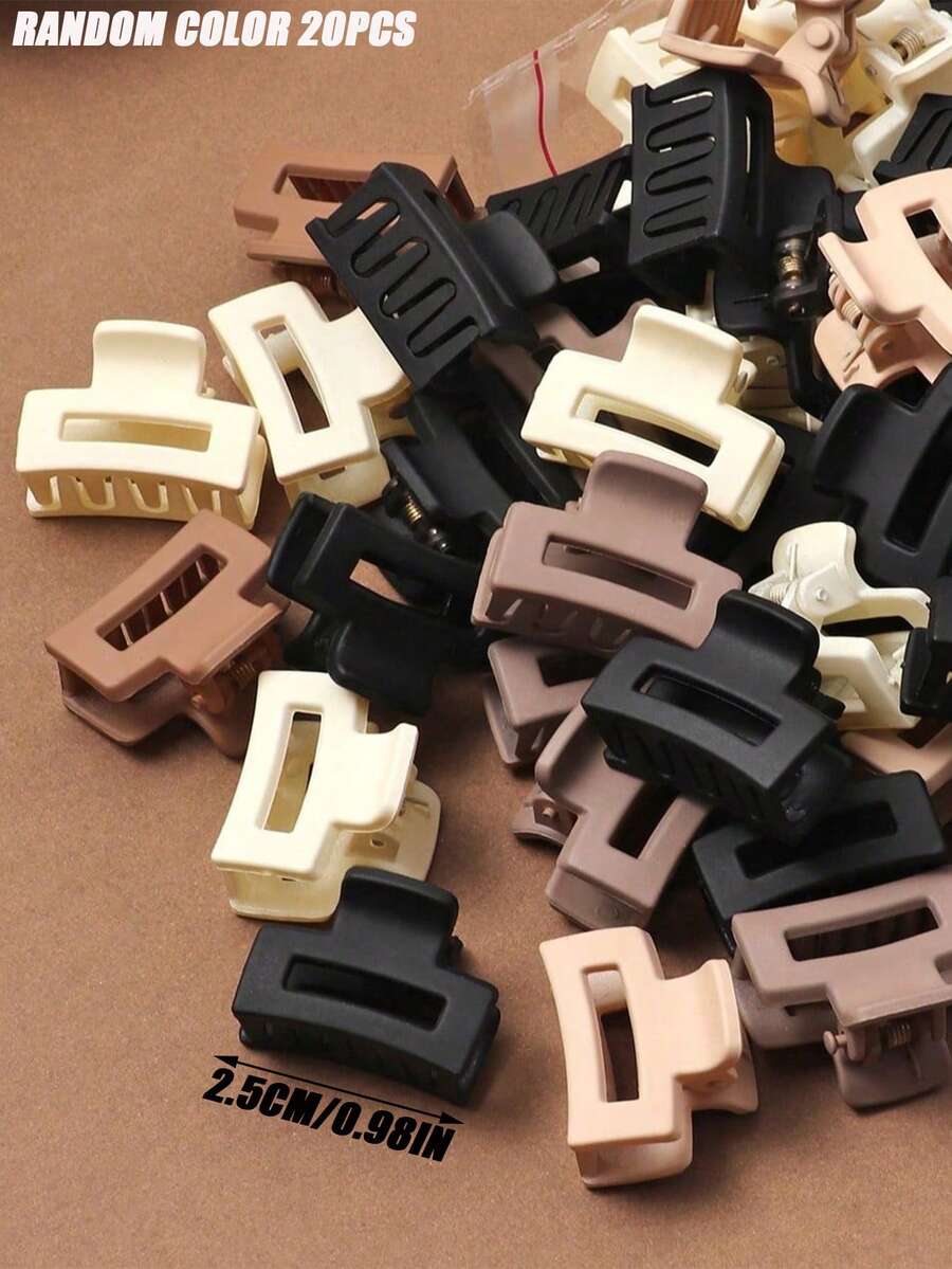 Matte Square Mini Multi-Function Hair Clip, Vintage Convenient Practical Women's Hair Accessory, Saudi Arabia National Day Accessory