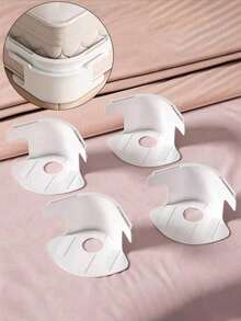 4pcs Set Snap Bed Sheet Clips, Hidden Non-Slip Clips For Fixing Bed Sheets, Bed Covers And Quilts; Heavy Duty Multi-Functional Bed Sheet Corner Tensioners; Fashion Home Decor. - Type a - View 3