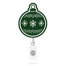 1pc Glitter Christmas Retractable Badge Reel Doctor Nurse Staff ID Holder - Multicolor - View 15