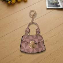 Vintage Luxury Litchi Grain PU Leather Metal Buckle Mini Handbag For Women, Keychain Earphone Coin Storage Hanging Bag - Multicolor - View 10