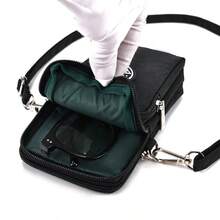 1pc Women Nylon Crossbody Phone Bag, Multi Zipper Pockets Mini Cell Phone Purse, Adjustable Strap Lightweight Shoulder Wallet For Travel Daily - Multicolor - View 10