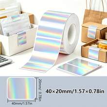 1 Roll Self-Adhesive Sticker Paper, Thermal Label Paper Compatible With M120/M220/M110/DETONGER P1 Label Printers - Multicolor - View 44