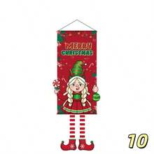 1PC Christmas Print Hanging Cloth Banner, Party Atmosphere Decoration Prop, Home Wall Decor, Store Window Display, Holiday Photo Backdrop, Reusable Christmas Scene Decoration, Easy Installation, Foldable Storage, Suitable For Christmas Party Setup - Multicolor - View 11