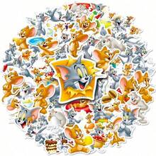 Cartoon Anime Tom & Jerry Spike Stickers, Suitable For Luggage, Laptop, Notebook And Diary, PVC Waterproof - Multicolor - View 1