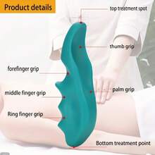 2-Piece Trigger Point Massage Tool Set, Includes Manual Deep Tissue Acupressure Massager And Thumb Protector, Full Body Muscle Knot Relief Tool, Suitable For Neck, Back And Foot Areas - View 7