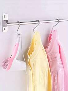 20pcs Heavy Duty S-Shaped Hooks Stainless Steel Thickened Hanging Organizer For Kitchen Bathroom Bedroom Closet Storage Accessories Hanger Rustproof Durable - Silver - View 3