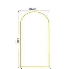 Metal Arch Backdrop Stand, Single Piece Wedding Arch, Available In 5ft, 6ft, 6.6ft, 7.2ft, Arch Backdrop Stand For Birthday Parties, Graduation Decorations (Arch Stand Only) - Gold - View 10