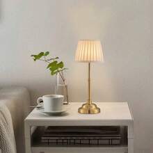 2pcs Wireless Modern Retro Rechargeable Dimmable LED Table Lamp, Touch Control, Camping Light, Bedside Night Light, Dining Room Atmosphere Desk Lamp - Multi-color - View 4