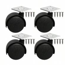 1pc/4pcs 1.5 Inch Swivel Caster Wheels Without Brake, Pre-Drilled With Screws, Suitable For Various Furniture, Tables, Stools, Boxes - A - View 6