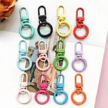 8/20/30pcs Gesper Pintu, Gesper Pegas, Gantungan Kunci, Liontin, Cincin Warna-warni Kreatif, Tas, Aksesoris (Warna Acak) dengan Lapisan Pernis Warna Macaron Baru - Beraneka warna - View 7