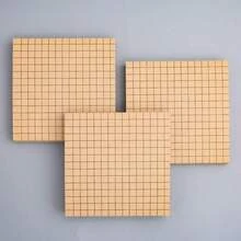 2PCS Minimalist Grid Sticky Notes - Random Color - Creative Tearable Memo Pad - Student Use Adhesive Square Note Paper - one-size - View 6