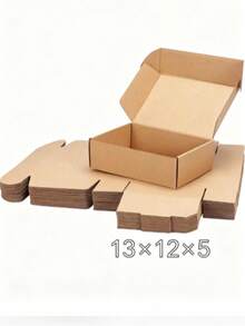 8/4/1 Pack - Bulk Brown Cardboard Mailer Boxes With Lock, For Small Business, Medium Cardboard Gift Boxes For Packaging Mailing Gifts - Gift Packaging - Small Gift Packaging - View 10