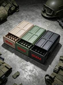3D Printed 9mm Storage Box With A 50-Round Capacity Drawer, Essential Tactical Equipment For Shooting Practice. Smooth Drawer Operation. Desktop Hardware Organizer. - Multicolor - View 11
