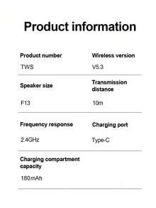 TWS Earbuds, Wireless Earbuds, Bluetooth Headphones, Sweat-Proof White Design, Built-In Microphone For Clear Calls, Comfortable Ear Stems, Compatible With IOS And Android Devices - Perfect For Fitness, Running And Daily Use. - White - View 9