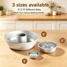 3/5/9‑Inch Donut Hollow Molds, Hollow Round Molds, Aluminum Non‑Stick, High‑Temperature Resistant And Easy To Demold. Baking Trays For Making Donuts And Hollow Cakes In Ovens, Professional Kitchenware Suitable For Eid Al‑Adha, Ramadan And Christmas - Donut Mold - View 8