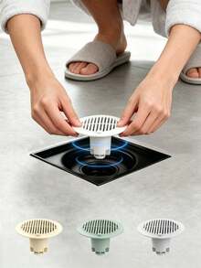 Drain Pipe Deodorizer, Drain Outlet Cover, Automatic Closing Drain, Insect And Odor Proof, Automatic Drainage, Bathroom Drain Pipe Deodorizer, Sealed Drain Core, Suitable For Hotel, Bathroom, Kitchen - Multicolor - View 1