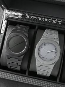 2/4pcs Plastic Sports Men's Watch Set With Ring, Suitable For Daily Wear - Multicolor - View 5