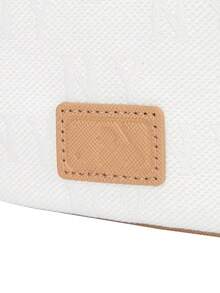 MLB Daily Commute Outdoor Sports Casual Travel Shopping Handbag Colorblock Embroidered Crescent Shoulder Bag 3ABQS014N-50CRD - Dark Cream - View 8