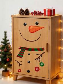 20/10pcs Christmas Snowman Toilet Lid Stickers,Christmas Stickers, Removable Waterproof Christmas Bathroom Decals,Christmas Ornaments,Holiday DIY Bathroom Wall,Toilet Lid Decorative Stickers,Toilet Lid,Window,Refrigerator,Cabinet,Christmas Decor Home - A - View 7