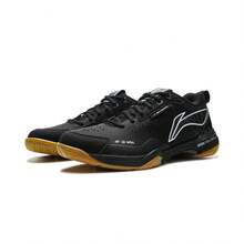 LI-NING DF-01 MAX Pickleball Shoes Badminton Shoes Unisex BOOM Cushioning Anti-Slip Professional Competition Training Sports Shoes AYAU005 - Black - View 1