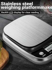 [Best Seller] Multi-Function Electronic Scale, 10kg Capacity, High-Definition LCD Digital Display, Food Scale, Handheld Coffee Scale, Suitable For Kitchen Baking, Cooking, Weight Loss And Nutrition Meals. (Battery Not Included) - Multicolor - View 6